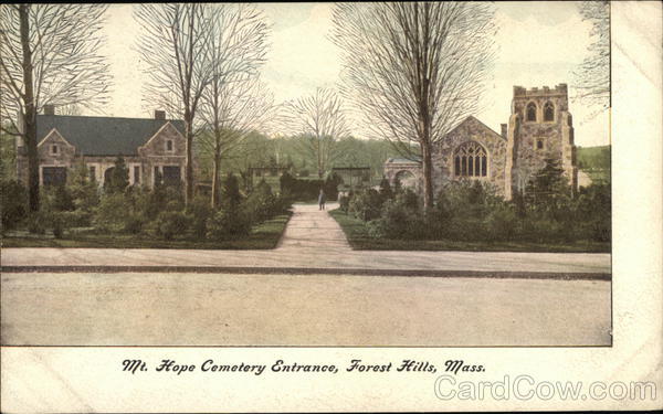 Mt Hope Cemetery Entrance Forest Hills Massachusetts
