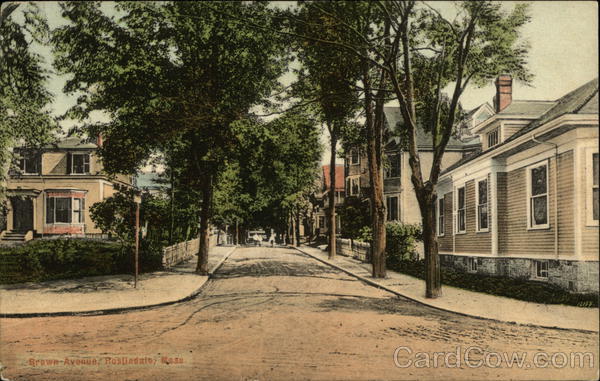 Residential View on Brown Avenue Roslindale Massachusetts