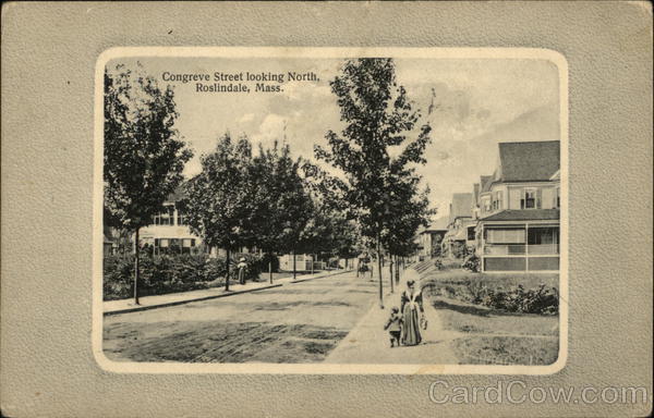 Congreve Street looking North Roslindale Massachusetts