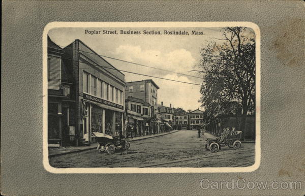 Poplar Street, Business Section Roslindale Massachusetts