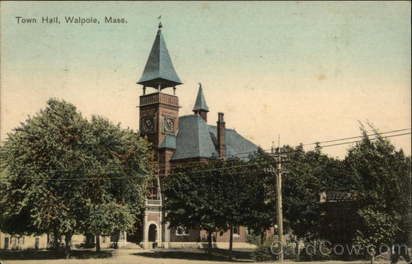 Street View of Town Hall Walpole Massachusetts