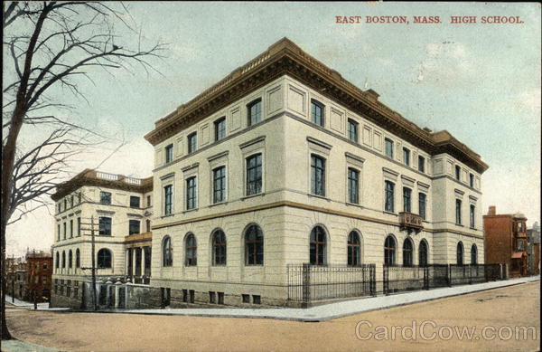 Street View of High School Boston Massachusetts