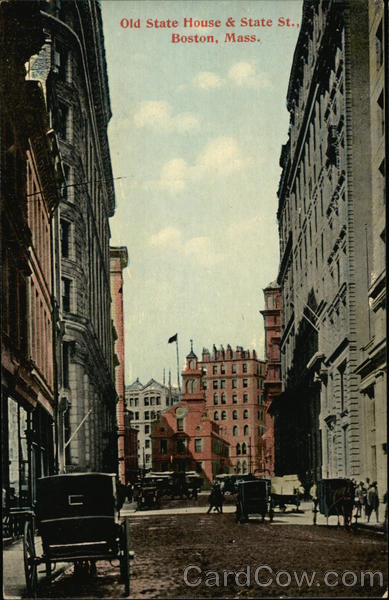 Old State House and State Street Boston Massachusetts