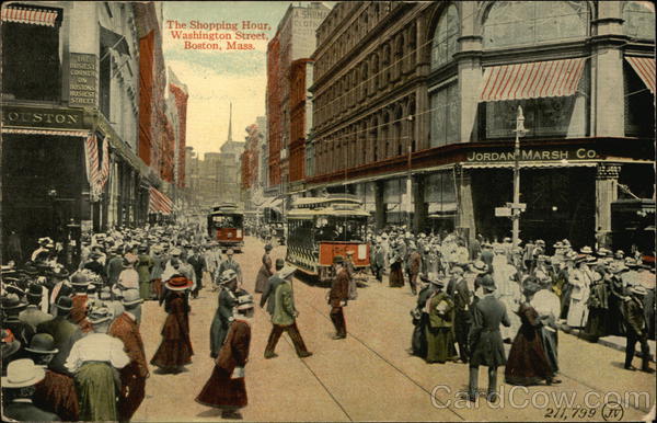 The Shopping Hour, Washington Street Boston Massachusetts