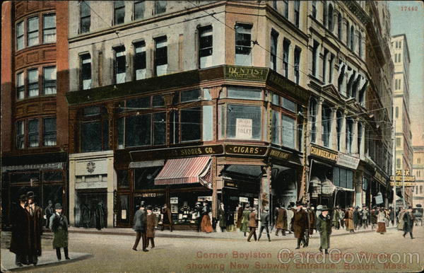 Corner Boylston and Washington Streets Boston Massachusetts