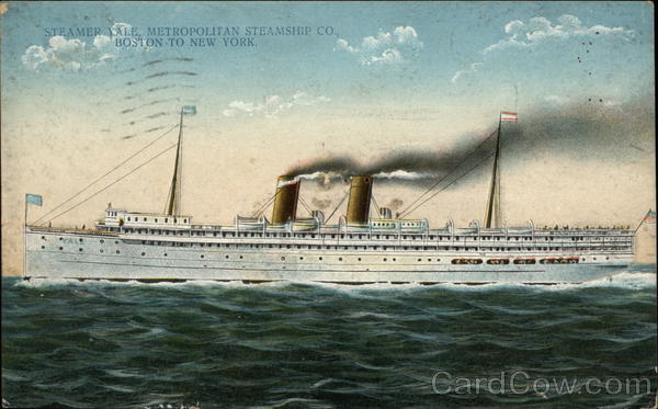 Steamer Yale, Metropolitan Steamship Co. Steamers