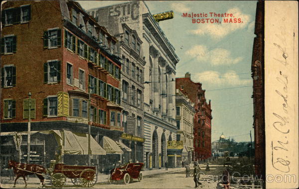 Street View of Majestic Theatre Boston Massachusetts