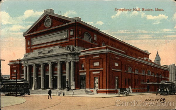 Symphony Hall Boston Massachusetts James Valentine