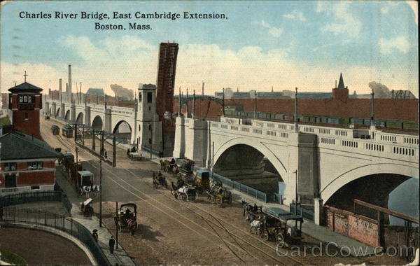 Charles River Bridge, East Cambridge Extension Boston Massachusetts