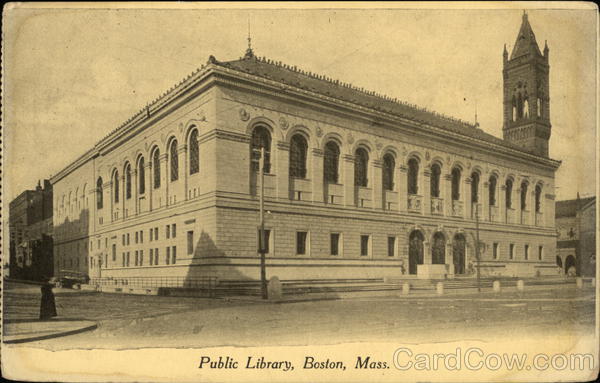 Public Library Boston Massachusetts