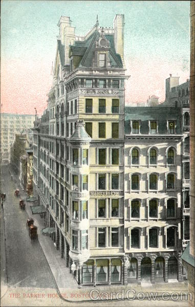 Bird's Eye View of The Parker House Boston Massachusetts