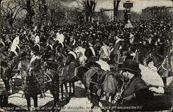 Troops Waiting To Fall in Line for the Inaugural Parade Postcard
