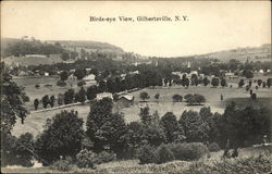 Birds-eye View of Gilbertsville, N.Y. Postcard