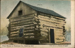 First House in Freeborn - Built in 1853 Postcard