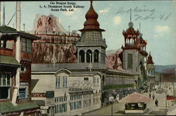 The Dragon Gorge, LA Thompson Scenic Railway Ocean Park, CA Postcard Postcard Postcard