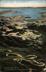 Double Bow Knot, Mt. Tampalpais Railway California Postcard Postcard Postcard