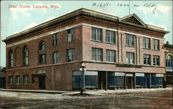 Street View of Elks' Home Laramie, WY Postcard Postcard Postcard