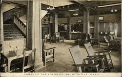 Lobby of the Adams House, Ritzville, Wash. Washington Postcard Postcard Postcard