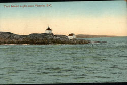 Water View of Trail Island Light Victoria, BC Canada British Columbia Postcard Postcard Postcard