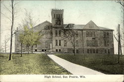 High School and Grounds Sun Prairie, WI Postcard Postcard Postcard