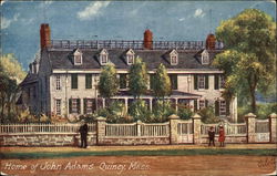 Home of John Adams Quincy, MA Postcard Postcard Postcard