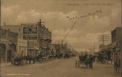 Dusty Main Street View Las Cruces, NM Postcard Postcard Postcard