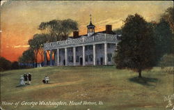 Mount Vernon - Home of George Washington Virginia Postcard Postcard Postcard
