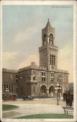 Street View of Court House Postcard