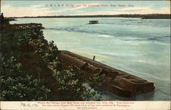 Where the Chicago Fast Mail Train Was Wrecked Dover, OK Postcard Postcard Postcard