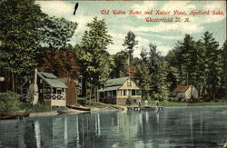 Old Cabin Home and Kaiser Place at Spofford Lake Chesterfield, NH Postcard Postcard Postcard