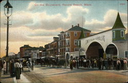 On the Boulevard Postcard