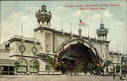 Dragon Gorge, Thompsons Scenic Railway Revere Beach, MA Postcard Postcard Postcard