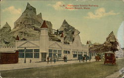 LA Thompson Scenic Railway Revere Beach, MA Postcard Postcard Postcard
