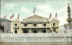 Ball Room and Restaurant, Wonderland Revere Beach, MA Postcard Postcard Postcard