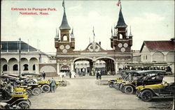 Entrance to Paragon Park Nantasket Beach, MA Postcard Postcard Postcard