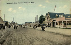 Street View of Nantasket Cafe Nantasket Beach, MA Postcard Postcard Postcard
