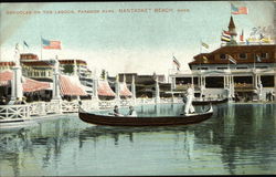 Gondolas on the Lagoon, Paragon Park Nantasket Beach, MA Postcard Postcard Postcard