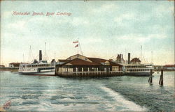 Water View of Boat Landing Nantasket Beach, MA Postcard Postcard Postcard