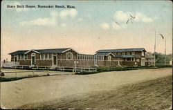 State Bath House on the Beach Postcard