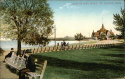 View of City Point Boston, MA Postcard Postcard Postcard