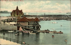 Water View at City Point Boston, MA Postcard Postcard Postcard