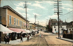 Main Street from Bridge, Hyde Park, Mass. Postcard