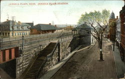 Jamaica Plain Station Massachusetts Postcard Postcard Postcard