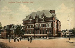Longfellow School Roslindale, MA Postcard Postcard Postcard