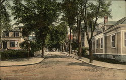 Residential View on Brown Avenue Postcard