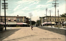 Clarey Square View Postcard