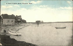 A View of Swifts Beach Wareham, MA Postcard Postcard Postcard