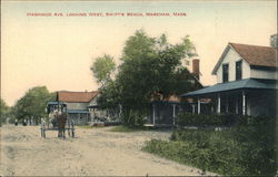 Wankinco Avenue looking West, Swift's Beach Wareham, MA Postcard Postcard Postcard