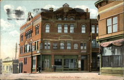 Street View of Post Office Postcard