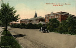 Boston Normal and Latin School Massachusetts Postcard Postcard Postcard